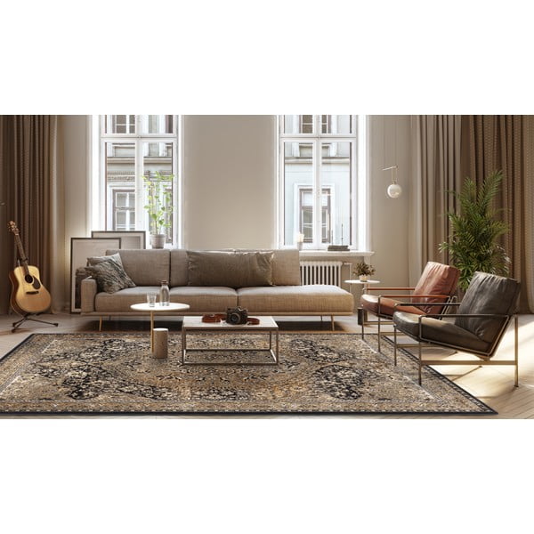 Vara krāsas vilnas paklājs 133x180 cm Ava – Agnella-image-1