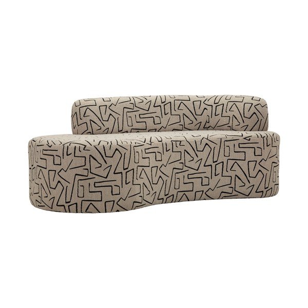 Bēšs dīvāns no buklē auduma 176 cm Nairobi – Mauro Ferretti-image-2