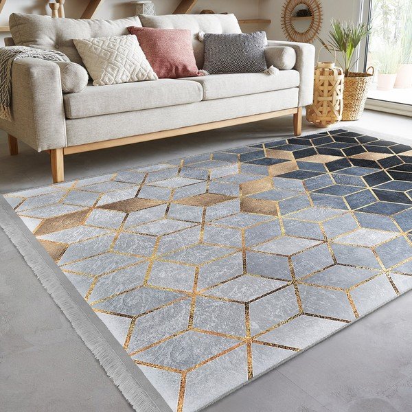 Zils/pelēks paklājs 80x200 cm – Mila Home-image-1