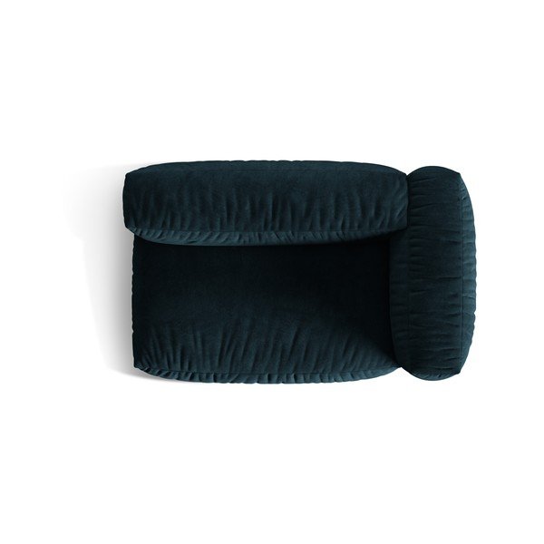 Tumši zila samta modulārā dīvāna daļa (ar labo stūri) Martina – Micadoni -image-3