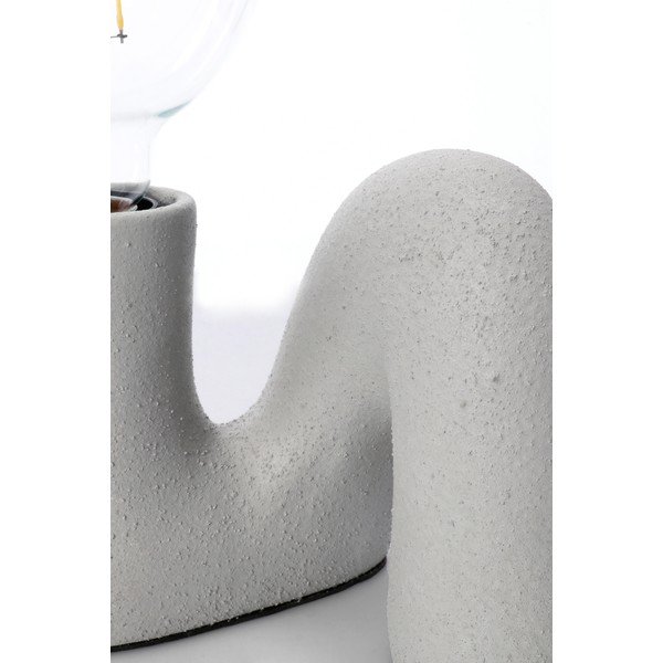 Pelēka keramikas galda lampa ar stikla abažūru (augstums 12,5 cm) Jael – Yes Everyday-image-2