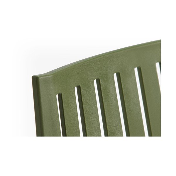 Zaļš plastmasas dārza krēsls Bars – Rojaplast-image-2
