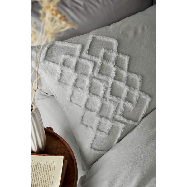 Pelēka kokvilnas gultasveļa Pineapple Elephant Diamond, 200 x 200 cm-image-3