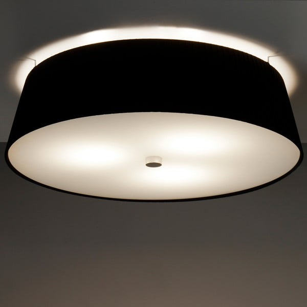 Melna griestu lampa Sotto Luce KAMI, ⌀ 45 cm-image-2