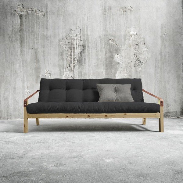 Dīvāns gulta Karup Poetry Natural/Dark Grey/Granite Grey-image-1