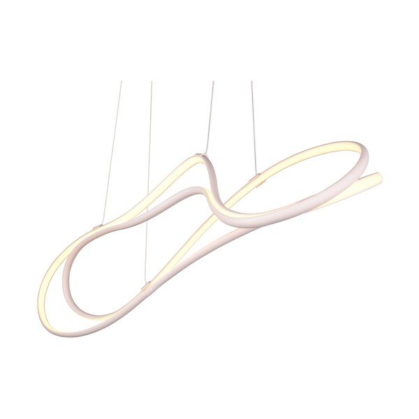 Balta LED piekaramā lampa ar metāla abažūru Nala – Trio Select-image-1