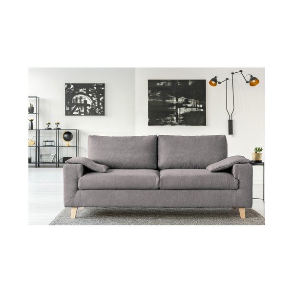 Pelēks dīvāns trīs personām Cosmopolitan design Caracas-image-3