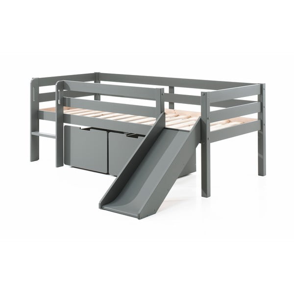 Pelēkas atvilktnes zem bērnu gultas (2 gab.) Pino – Vipack-image-2