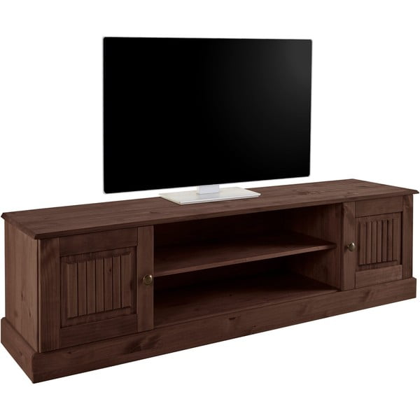 Brūns priedes masīvkoka TV galdiņš 45x40 cm Mille – Støraa-image-2