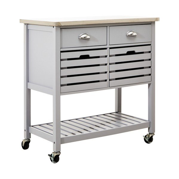 Servēšanas galdiņš uz riteņiem 46x86 cm Frankfurt – Premier Housewares