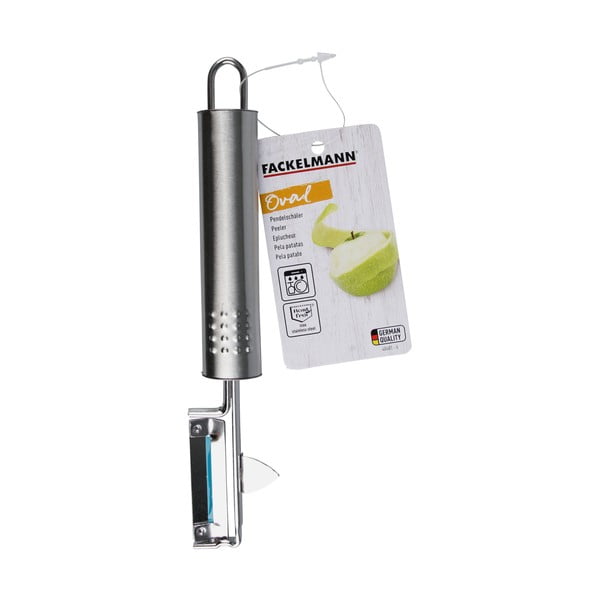 Nerūsējošā tērauda dārzeņu mizotājs Fackelmann Food & More Oval Griff-image-1