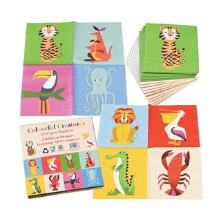 20 salvešu komplekts Rex London Colourful Creatures