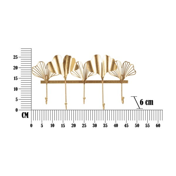 Metāla sienas pakaramais zelta krāsā Leaves – Mauro Ferretti-image-4