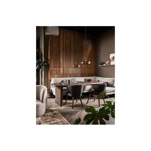 Ēdamgalds ar riekstkoka imitāciju 90x240 cm Ellips – vtwonen-image-1