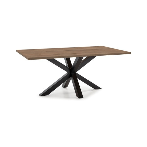 Ēdamgalds ar valrieksta koka imitācijas galda virsmu 100x180 cm Comba – Marckeric-image-1