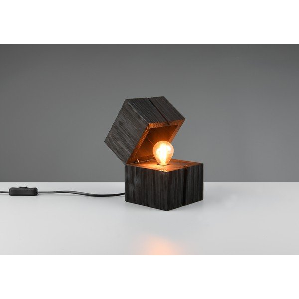 Melna galda lampa (augstums 16 cm) Treasure – Trio-image-2