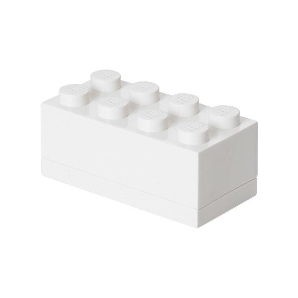Balta LEGO® mini uzglabāšanas kaste, 4,6 x 9,2 cm