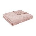 Dūmakaini rozā samta stepēts gultas pārklājs 240x260 cm Attica Velvet – Bianca