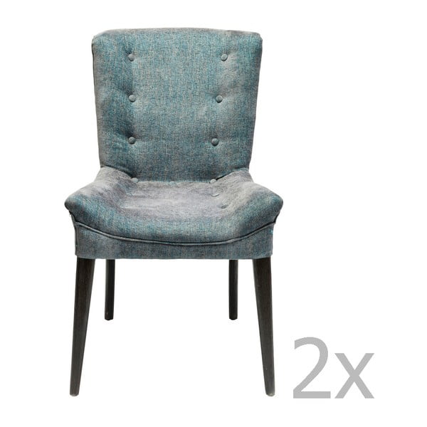 2 tumši zilu pusdienu krēslu komplekts Kare Design Stay