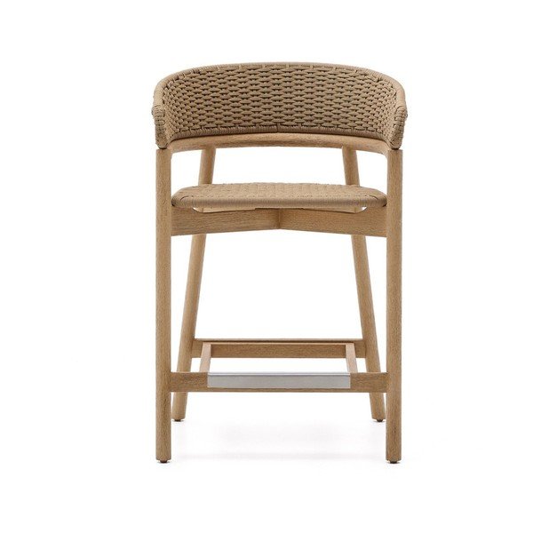 Dabīga toņa masīvkoka dārza bāra krēsls Arinella – Kave Home-image-2