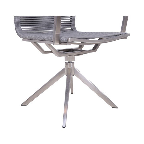 Pelēks metāla dārza krēsls Rubiera – Garden Pleasure-image-3