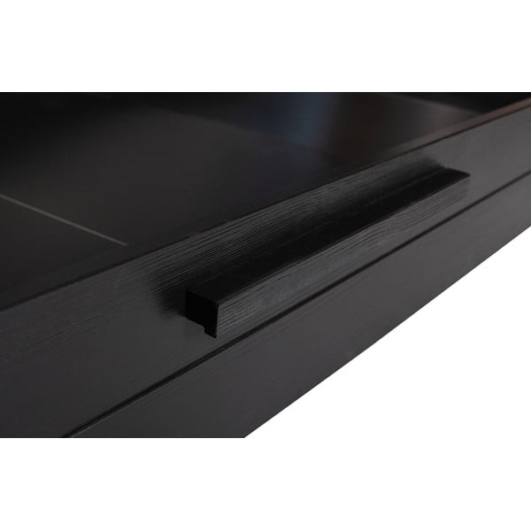 Melna atvilktne zem gultas 90x200 cm Dennis – WOOOD-image-1