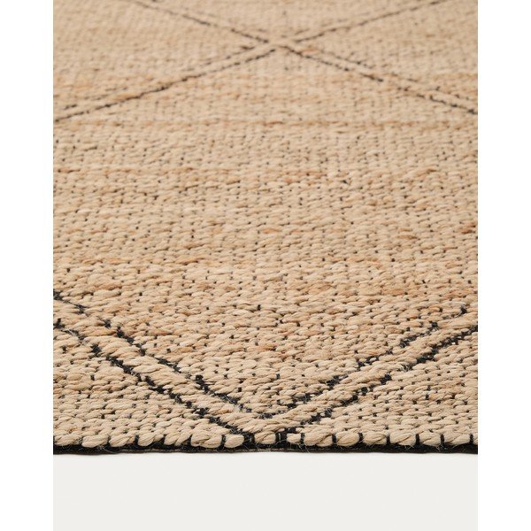 Dabīga toņa ar rokām darināts džutas paklājs 200x300 cm Vallalta – Kave Home-image-2