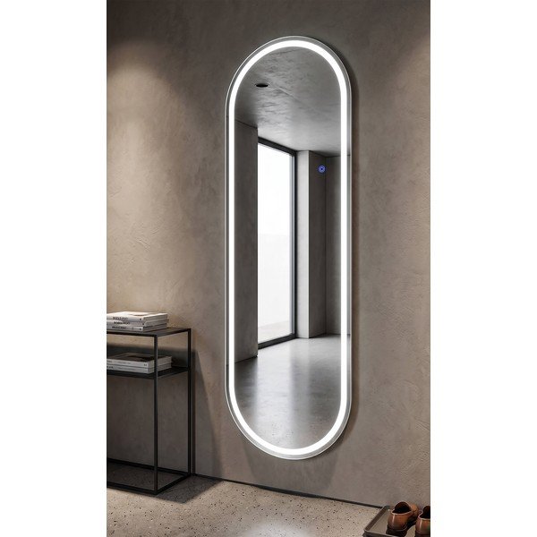 Sienas spogulis ar gaismu 50x160 cm Oval – Mauro Ferretti-image-1