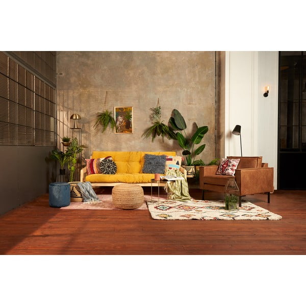 Rozā samta pufs Bonami Essentials Ejby-image-3