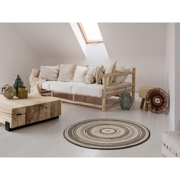 Pelēks āra paklājs Universal Verdi, ⌀ 120 cm-image-1