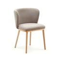 Gaiši brūns polsterēts ēdamistabas krēsls Ciselia – Kave Home