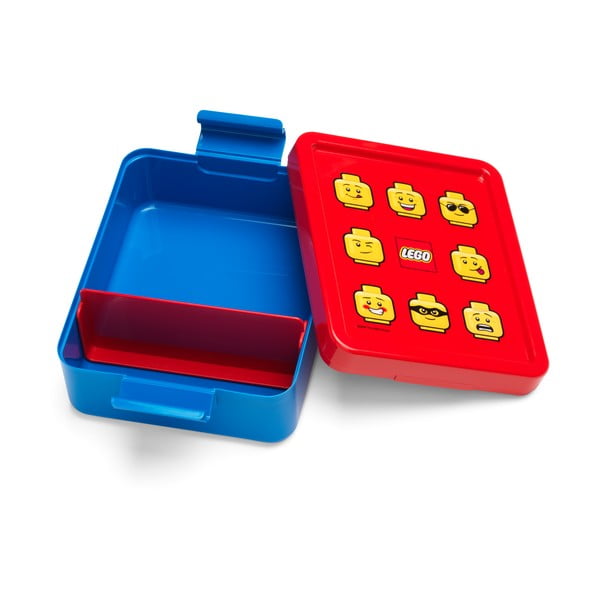 Sarkanas un zilas uzkodu kastītes un dzeramās pudele komplekts LEGO® Iconic-image-2