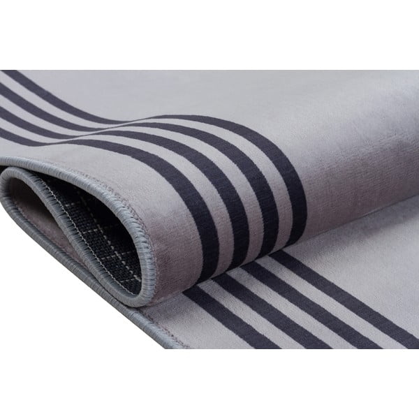 Pelēks mazgājams paklājs 300x100 cm – Vitaus-image-3