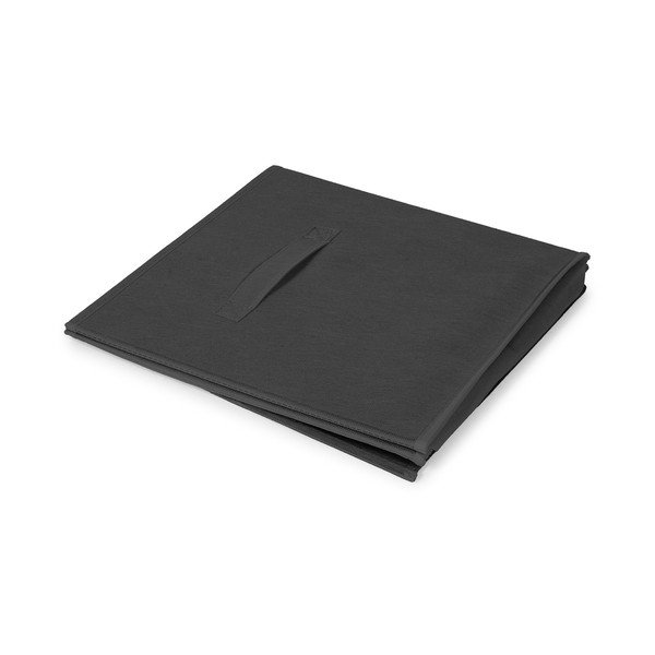Melna tekstila uzglabāšanas kaste 31x31x31 cm – Compactor-image-3