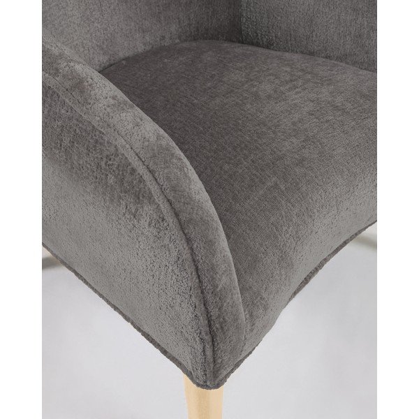 Pelēks krēsls Bobly – Kave Home-image-1
