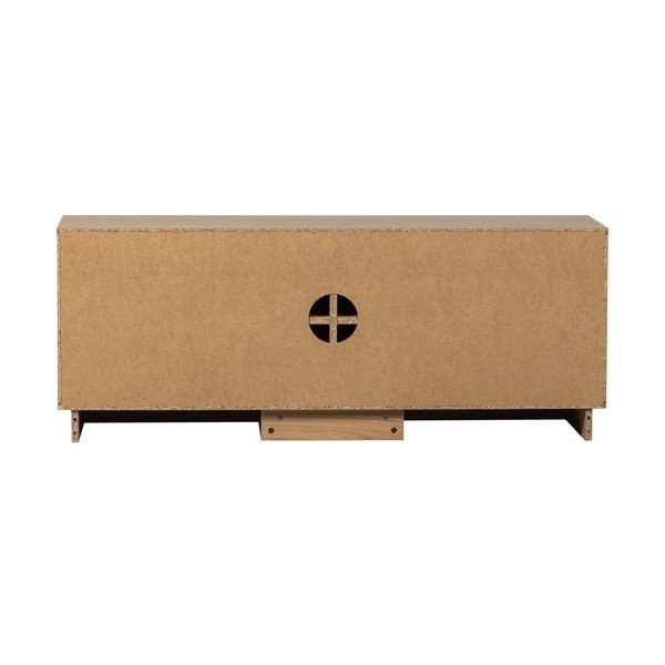 Dabīga toņa ozola masīvkoka TV galdiņš 133x52x45 cm Zuma – WOOOD-image-4