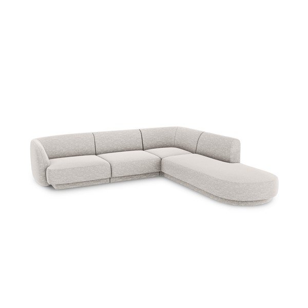 Gaiši pelēks stūra dīvāns (labais stūris) Miley – Micadoni Home-image-3