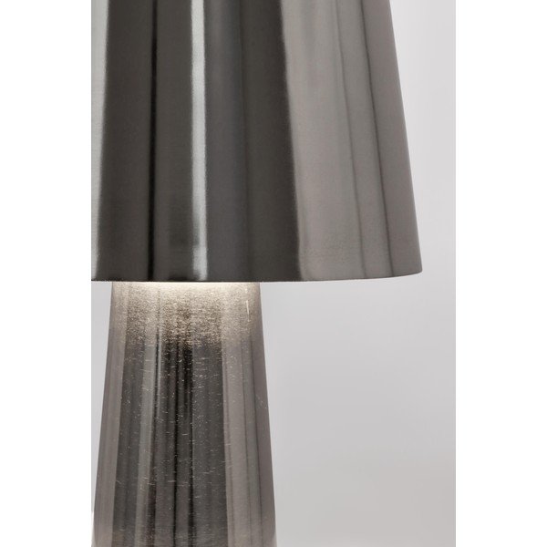 Sudraba krāsas metāla LED galda lampa ar metāla abažūru (augstums 51 cm) Turner – Bizzotto-image-3