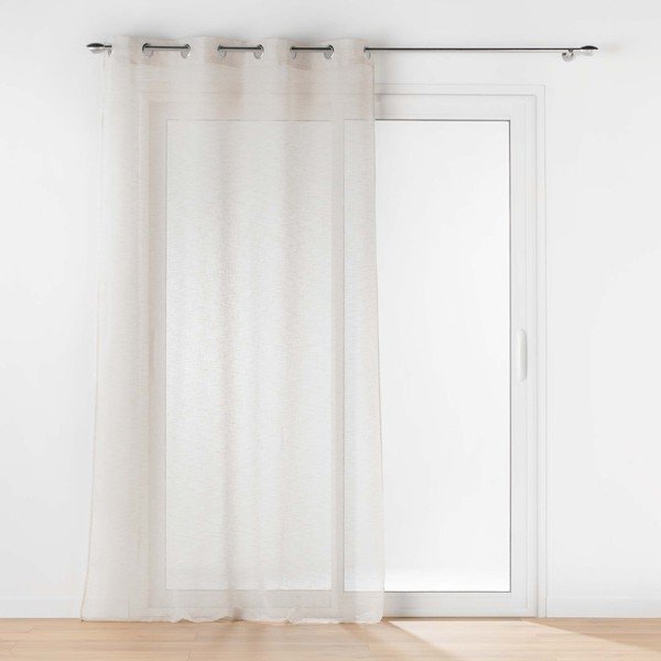 Ziloņkaula krāsas dienas aizkars no voiles 140x240 cm Carlin – douceur d'intérieur