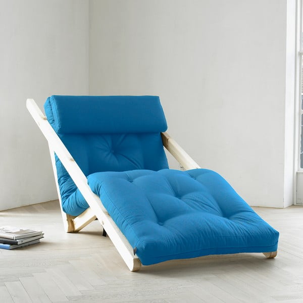 Karup Figo atpūtas krēsls, Raw/Horizon Blue, 70 cm