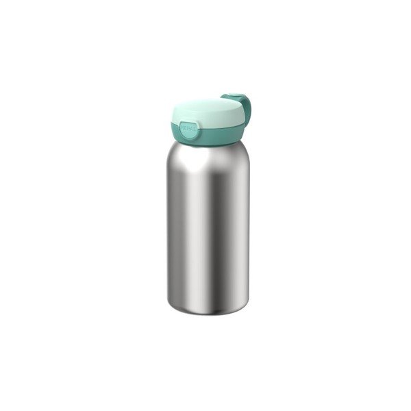 Piparmētru zaļš/sudraba krāsas plastmasas bērnu termoss 500 ml Campus – Mepal