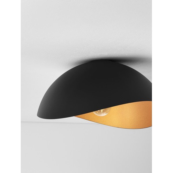 Matēti melna/zelta krāsas metāla griestu lampa Opsi – Nova Luce-image-4
