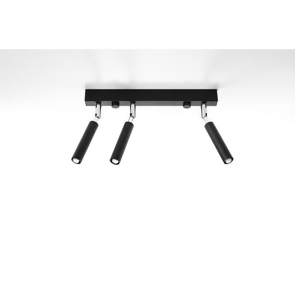 Melna griestu lampa Sollux Tiden Trio-image-2