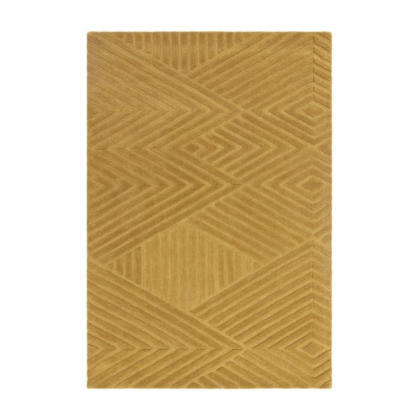 Okera dzeltens vilnas paklājs 120x170 cm Hague – Asiatic Carpets