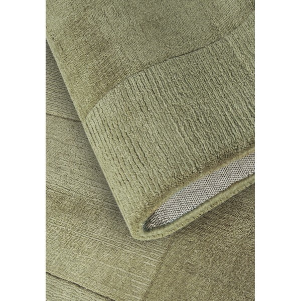 Zaļš ar rokām darināts vilnas celiņa paklājs 80x250 cm Charlotte – Villeroy&Boch-image-3