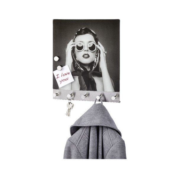 Wenko Retro Girl magnētiskais mēteļu pakaramais-image-2