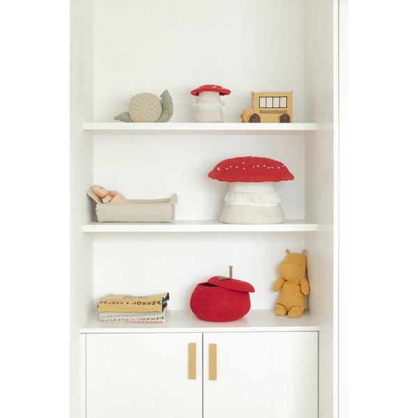 Sarkans/krēmkrāsas tekstila bērnu rotaļlietu grozs ø 38x33 cm Big Mushroom – Lorena Canals-image-2