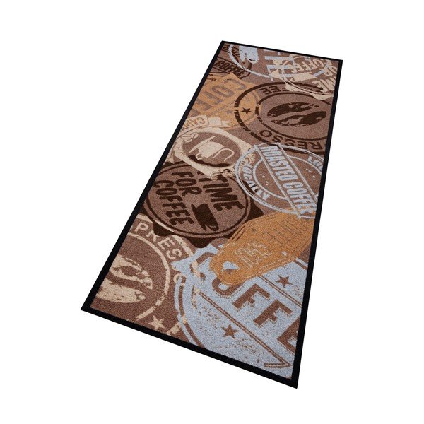 Brūns virtuves paklājs Zala Living Coffee Stamp, 50 x 150 cm-image-1