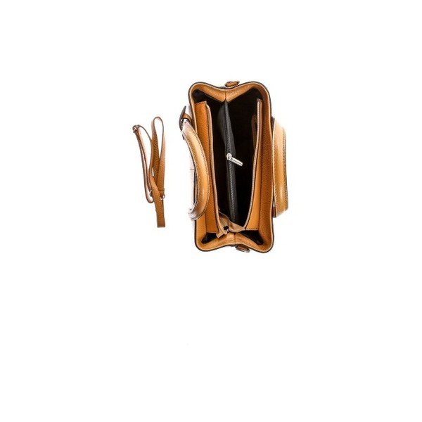 Konjaka brūna ādas rokassomiņa Sofia Cardoni Troso-image-2