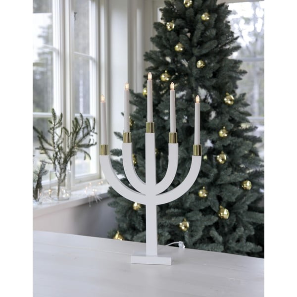 Balts Ziemassvētku gaismas dekors Elias – Star Trading-image-1